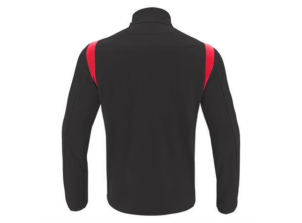 Gange 1/4 Zip Top BLK/RED S Teknisk treningsgenser - Unisex 