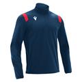 Gange 1/4 Zip Top NAVY/RØD 3XL Teknisk treningsgenser - Unisex