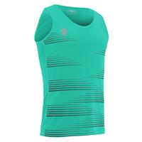Dorian Singlet TRQ/BLK L Løpesinglet for herre