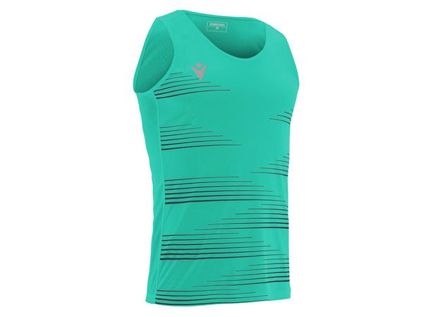 Dorian Singlet TRQ/BLK L Løpesinglet for herre 