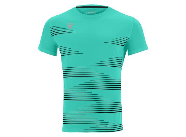 Ivan Shirt TRQ/BLK M Teknisk løpe t-skjorte til herre 