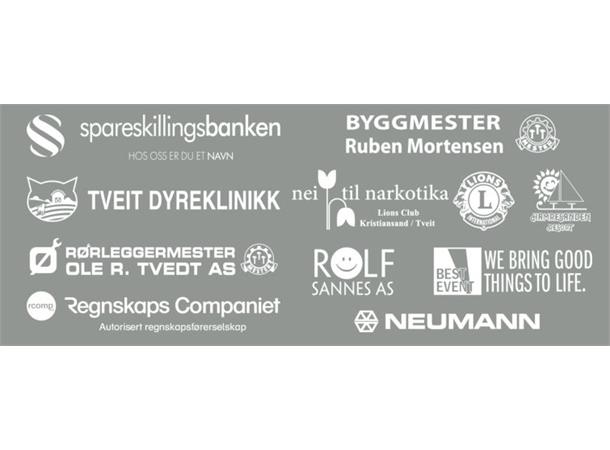 Tveit IL Sponsorrekke Hvit N Transfermerke 