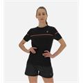 Run Kona Margot SS Woman BLK/NCOR L Sømløs løpe t-skjorte til dame