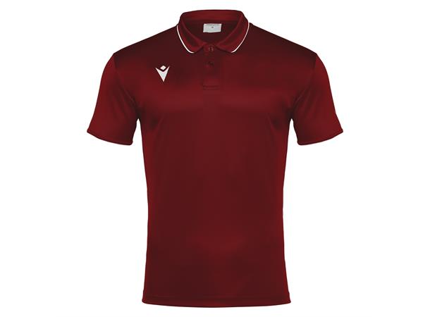 Draco Hero Polo CRD/WHT XL Poloskjorte i elastisk stoff 