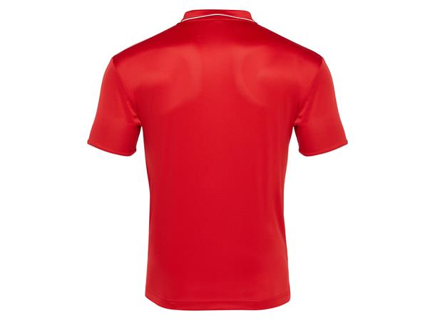 Draco Hero Polo RED/WHT S Poloskjorte i elastisk stoff 