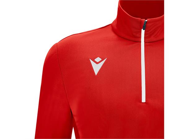 Piave 1/4 Zip Top RED/WHT 3XS Teknisk treningsgenser - Unisex 
