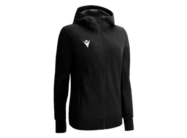 Drum Hooded Womens Jacket BLK XS Fritidsjakke i børstet fleece til dame 