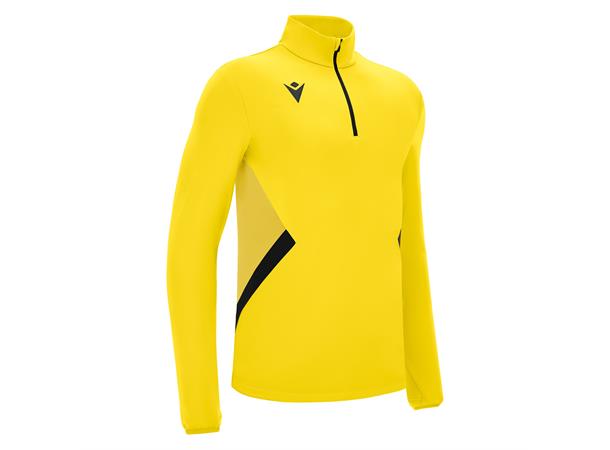 Piave 1/4 Zip Top YEL/BLK L Teknisk treningsgenser - Unisex 