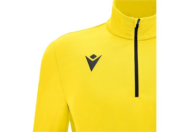 Piave 1/4 Zip Top YEL/BLK L Teknisk treningsgenser - Unisex 
