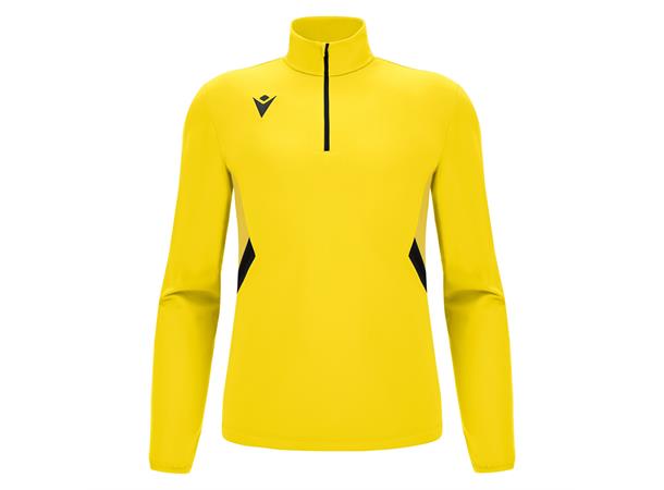 Piave 1/4 Zip Top YEL/BLK L Teknisk treningsgenser - Unisex 