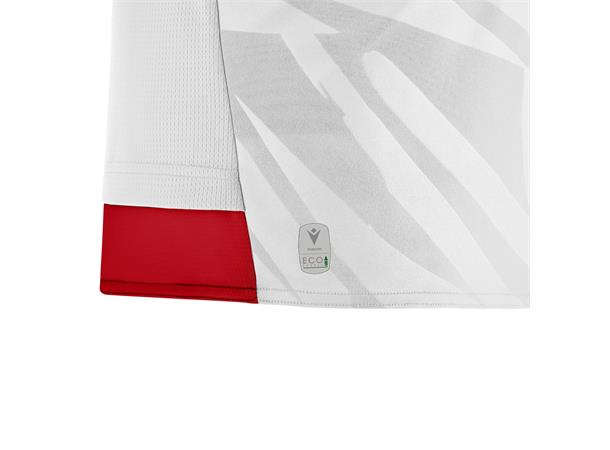 Themis Eco Match Day Shirt WHT/RED L Teknisk spillerdrakt i ECO-tekstil 
