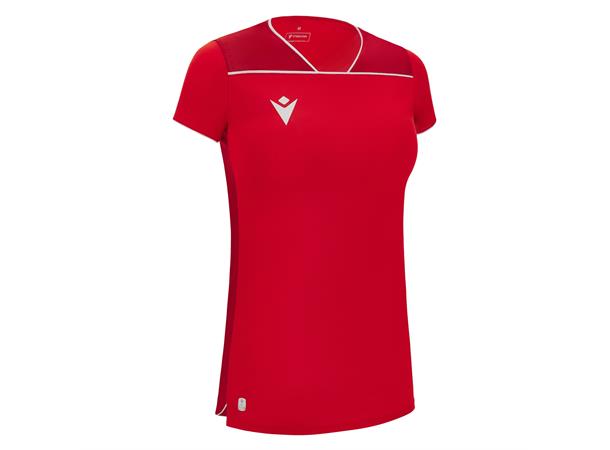 Steel Eco Womans Shirt RED/WHT XS Teknisk spillerdrakt i ECO-tekstil 