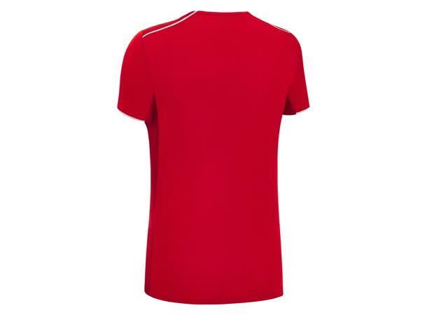 Steel Eco Womans Shirt RED/WHT XS Teknisk spillerdrakt i ECO-tekstil 