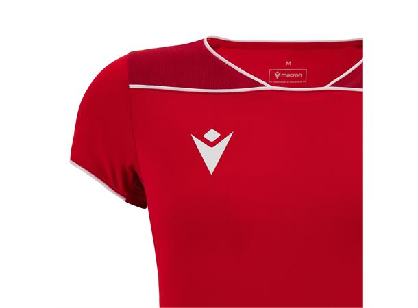 Steel Eco Womans Shirt RED/WHT XS Teknisk spillerdrakt i ECO-tekstil 