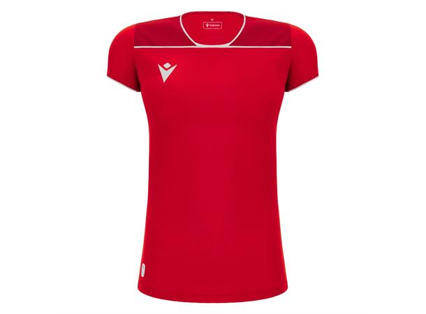 Steel Eco Womans Shirt RED/WHT XS Teknisk spillerdrakt i ECO-tekstil 