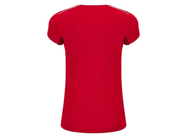 Steel Eco Womans Shirt RED/WHT XS Teknisk spillerdrakt i ECO-tekstil 