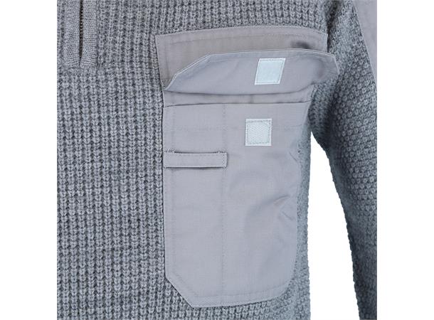 Amethyst Wool Sweather Grey M L Komfortabel ullgenser -  Unisex 