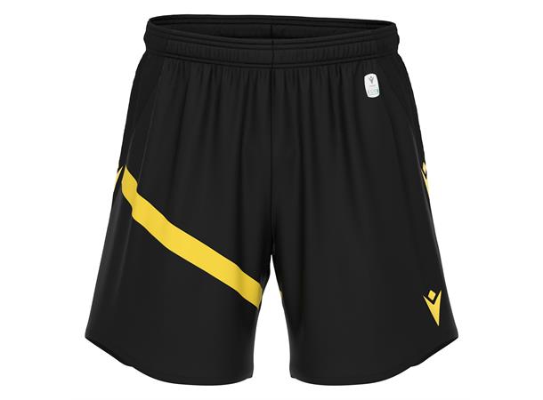 Shen Eco Match Day Shorts BLK/YEL M Teknisk shorts i ECO-tekstil - Unisex 