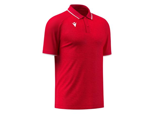 Aulos Polo RED/WHT S Teknisk poloskjorte - Unisex 