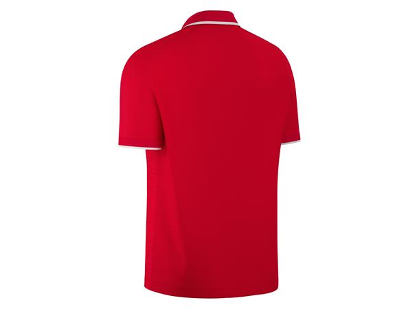 Aulos Polo RED/WHT S Teknisk poloskjorte - Unisex 