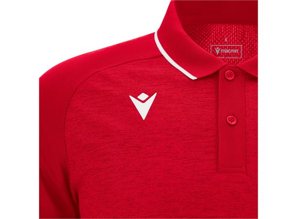 Aulos Polo RED/WHT S Teknisk poloskjorte - Unisex 