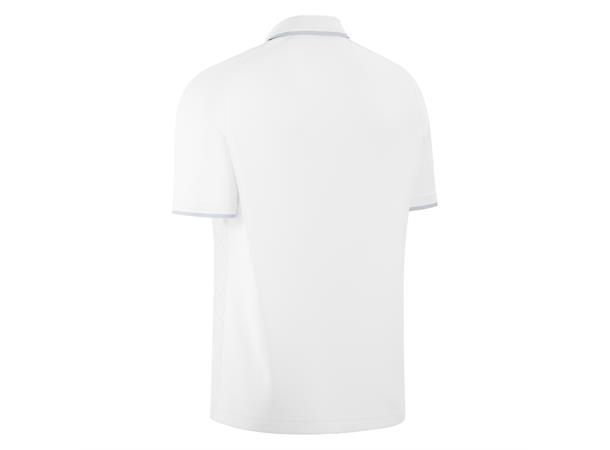 Aulos Polo WHT/SLV L Teknisk poloskjorte - Unisex 
