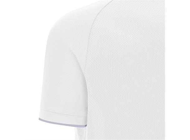 Aulos Polo WHT/SLV L Teknisk poloskjorte - Unisex 