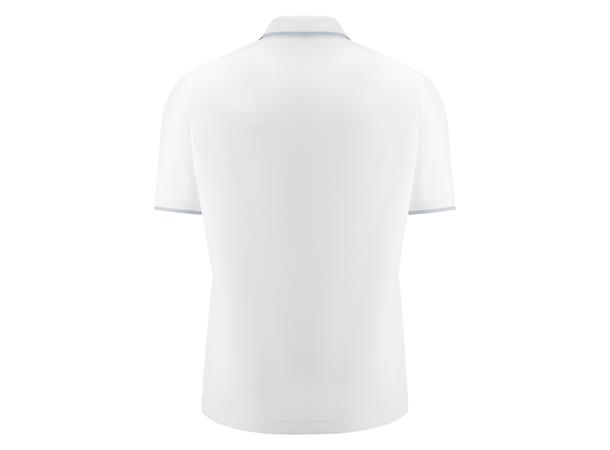 Aulos Polo WHT/SLV L Teknisk poloskjorte - Unisex 