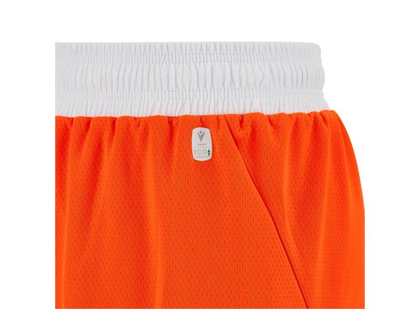 Kansas Basket Eco Shorts ORA/WHT 3XL Teknisk basketshorts - Unisex 