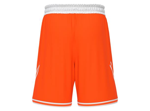 Kansas Basket Eco Shorts ORA/WHT 3XL Teknisk basketshorts - Unisex 