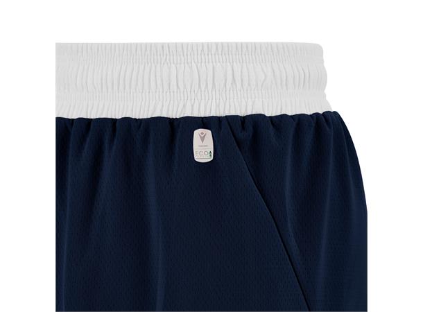 Kansas Basket Eco Shorts NAV/WHT 3XL Teknisk basketshorts - Unisex 
