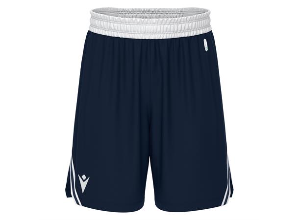Kansas Basket Eco Shorts NAV/WHT 3XL Teknisk basketshorts - Unisex 