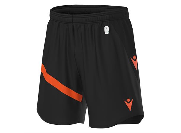 Shen Eco Match Day Shorts BLK/ORA 3XL Teknisk shorts i ECO-tekstil - Unisex 