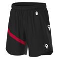 Shen Eco Match Day Shorts BLK/RED XXL Teknisk shorts i ECO-tekstil - Unisex