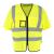 Hafnon Reflex Vest Safety Yel 3XL/4XL Flammehemmende refleksvest - Unisex 
