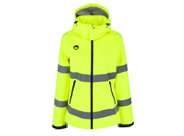 Calomel Jacket Hi-Vis Lady S.Yel XL High visability softshelljakke til dame 