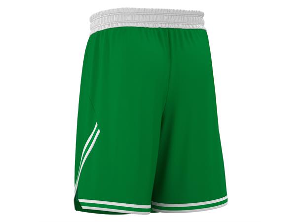 Kansas Basket Eco Shorts GRN/WHT 3XL Teknisk basketshorts - Unisex 