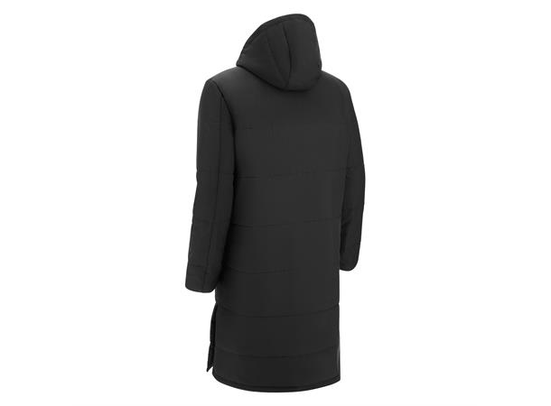 Northland Jacket BLK S Ekstra lang vattert coachjakke - Unisex 