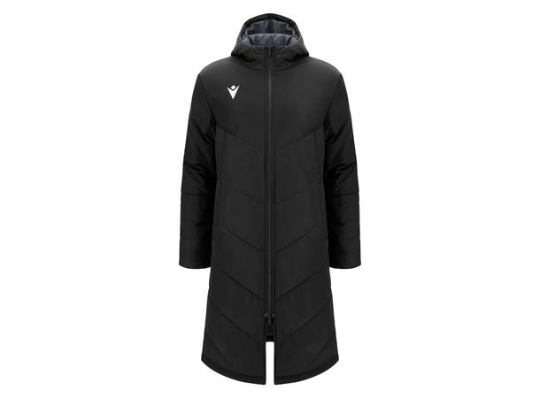 Northland Jacket BLK S Ekstra lang vattert coachjakke - Unisex 