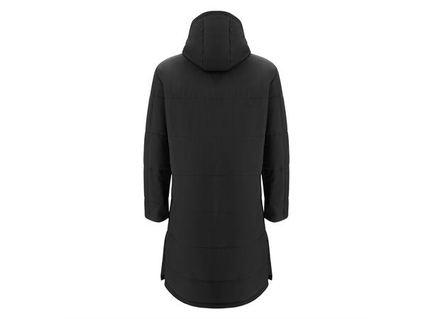 Northland Jacket BLK S Ekstra lang vattert coachjakke - Unisex 