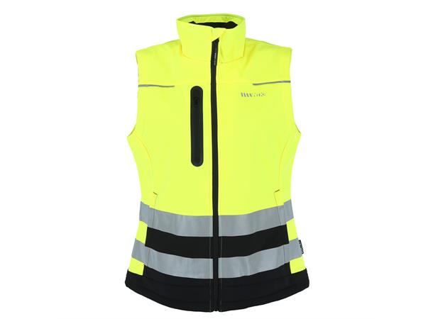 Varg Vest Hi-Vis Lady XS Softshellvest til dame 