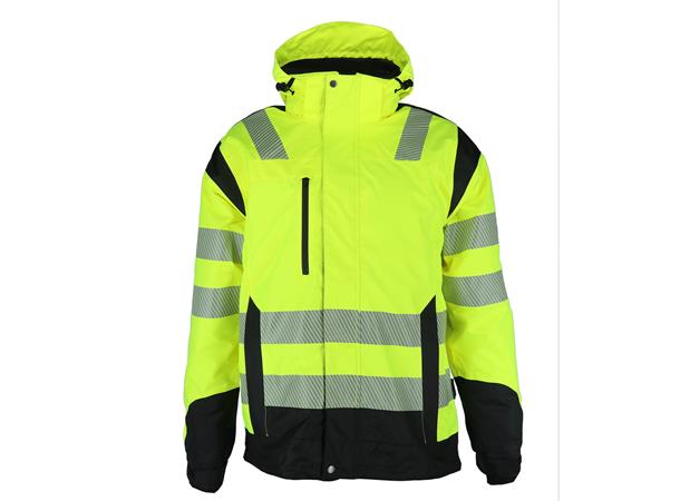 Wolfram Jacket Hi-Vis Safety Yel XL Varm Hi Vis vinterjakke  - Unisex 