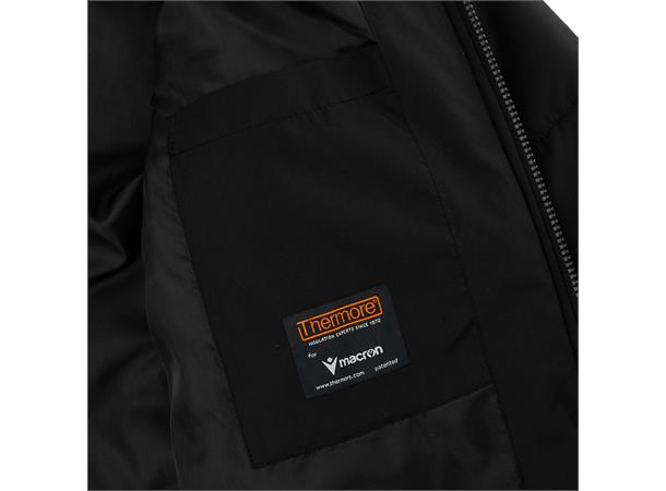 Northland Jacket BLK M Ekstra lang vattert coachjakke - Unisex 
