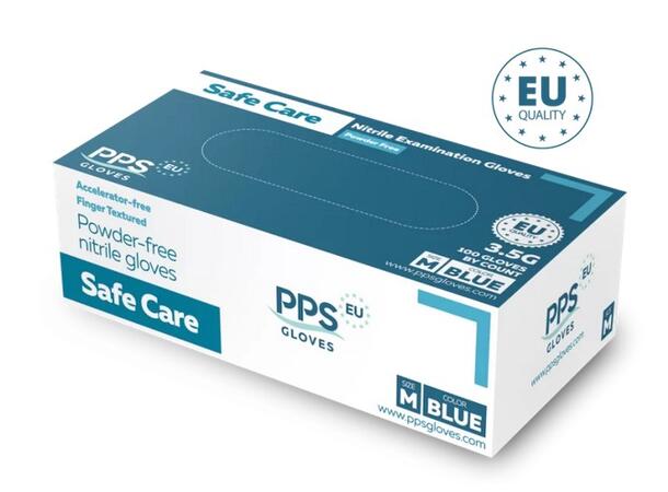 PPS Safe Care Blue 3.5G  XS 3,5G blå nitril-undersøkelseshansker 