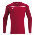 Deneb Shirt Longsleeve RED/WHT XL Teknisk spillertrøye med lang arm