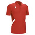 Rap Polo RED/WHT L Teknisk poloskjorte - Unisex