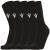 Macron Fixed Sokker 5 pk BLK XS Sportssokker i bomullsmiks - Unisex 