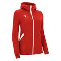 Bastet Full Zip Hoody W RED/WHT S Tekninsk hettejakke til dame