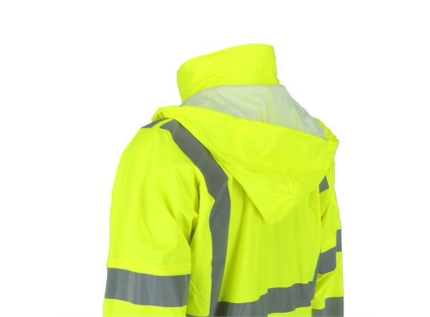 Calcite Rain Jacket Hi-Vis Safety Yel L High visability regnjakke - Unisex 