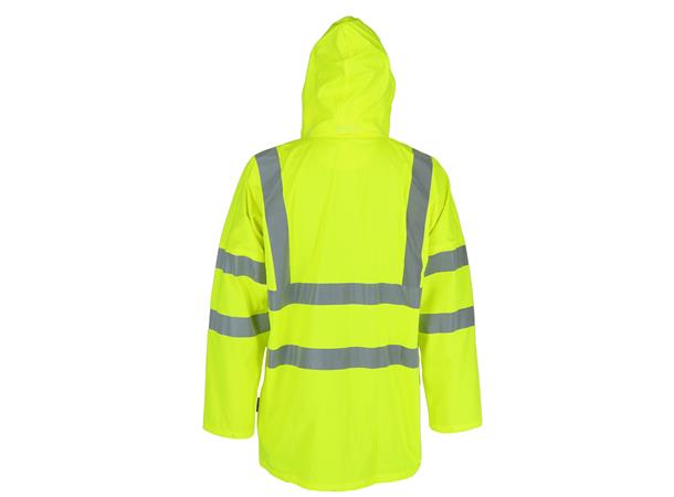 Calcite Rain Jacket Hi-Vis Safety Yel L High visability regnjakke - Unisex 